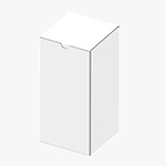 花器梱包用ダンボール箱 | 125×125×260mmでB式底組タイプの箱 1