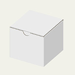 シャンプーブラシ梱包用ダンボール箱 | 94×94×80mmでB式底組タイプの箱 1