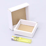 木版画バレン梱包用ダンボール箱 | 70×70×21mmでC式タイプの箱 0
