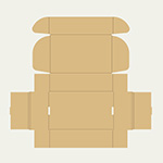 ランニング用バックパック梱包用ダンボール箱 | 310×190×90mmでN式額縁タイプの箱 2