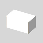 コーンカッター梱包用ダンボール箱 | 130×80×70mmでN式額縁タイプの箱 1