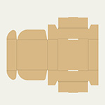 刺身皿梱包用ダンボール箱 | 150×150×50mmでN式額縁タイプの箱 2