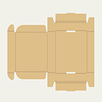 水鉄砲梱包用ダンボール箱 | 216×171×41mmでN式額縁タイプの箱 2