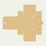 ケーキスタンド梱包用ダンボール箱 | 176×176×80mmでN式額縁タイプの箱 2