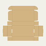 ヤマト運輸の代引き用ラベルシールが天面にぴったり貼れるサイズ | 洗面所トレー梱包用ダンボール箱 2