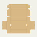 レッグポーチ梱包用ダンボール箱 | 290×160×70mmでN式額縁タイプの箱 2