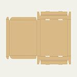 ズボンハンガー梱包用ダンボール箱 | 335×255×30mmでN式額縁タイプの箱 2