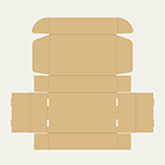 フライパン梱包用ダンボール箱 | 400×240×100mmでN式額縁タイプの箱 2