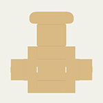 ネッククーラー梱包用ダンボール箱 | 292×222×132mmでN式額縁タイプの箱 2