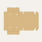 ベアリングロックナット梱包用ダンボール箱 | 180×180×45mmでN式額縁タイプの箱 2