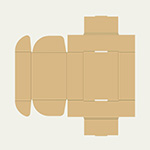 タッパー梱包用ダンボール箱 | 148×109×51mmでN式額縁タイプの箱 2