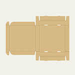 フードパン梱包用ダンボール箱 | 320×320×48mmでN式額縁タイプの箱 2
