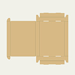 オーブンミット梱包用ダンボール箱 | 267×192×27mmでN式額縁タイプの箱 2