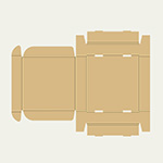 段差スロープ梱包用ダンボール箱 | 254×250×50mmでN式額縁タイプの箱 2