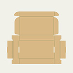 画材かばん梱包用ダンボール箱 | 340×180×50mmでN式額縁タイプの箱 2