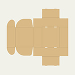 セラミックファンヒーター梱包用ダンボール箱 | 326×291×144mmでN式額縁タイプの箱 2