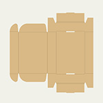 防毒マスク吸収缶梱包用ダンボール箱 | 195×135×40mmでN式額縁タイプの箱 2