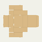 マスクストッカー梱包用ダンボール箱 | 249×180×100mmでN式3辺額縁タイプの箱 2