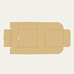 ボディーバッグ梱包用ダンボール箱 | 200×210×80mmでN式簡易タイプの箱  2
