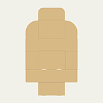 巾着袋梱包用ダンボール箱 | 210×140×100mmでN式簡易タイプの箱 2