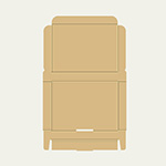 石鹸ネット梱包用ダンボール箱 | 153×110×20ｍｍでN式簡易タイプの箱 2
