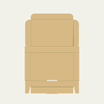 ピーラー梱包用ダンボール箱 | 197×125×27mmでN式簡易タイプの箱  2