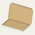 団扇（うちわ）梱包用ダンボール箱 | 430×270×27mmでN式簡易タイプの箱 0