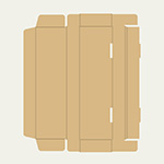 玄能（金槌）梱包用ダンボール箱 | 380×100×40mmでN式簡易タイプの箱 2