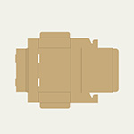 ティートレイ梱包用ダンボール箱 | 220×150×49mmでN式差込タイプの箱 2