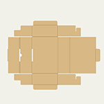 商品陳列バスケット梱包用ダンボール箱 | 232×160×70mmでN式差込タイプの箱 2