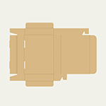 ディスポトレー梱包用ダンボール箱 | 212×150×36mmでN式差込タイプの箱 2