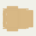 サウナハット梱包用ダンボール箱 | 298×193×27mmでN式差込タイプの箱 2