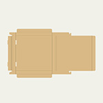 フロアタイル梱包用ダンボール箱 | 310×310×29mmでN式差込タイプの箱 2