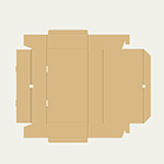 ステージライト梱包用ダンボール箱 | 473×249×92mmでN式差込タイプの箱 2