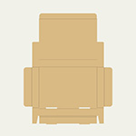 い草雑貨梱包用ダンボール箱 | 210×140×24mmでN式差込タイプの箱 2