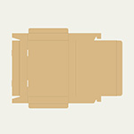 水彩パレット梱包用ダンボール箱 | 345×245×44mmでN式差込タイプの箱 2