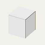 ハロゲンランプ梱包用ダンボール箱 | 63×63×70mmでN式差込タイプの箱 | ルービックキューブの梱包にも 1