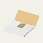 ノートパソコンスタンド梱包用ダンボール箱 | 260×230×16mmでたとう式タイプのクリックポストや定形外郵便にも使える箱 0