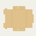 お絵描きボード梱包用ダンボール箱 | 231×156×14mmでたとう式タイプの箱 2