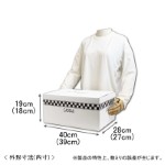 おしゃれなチェック柄入り段ボール箱｜CADEAU（フランス語で贈り物・プレゼント）｜VillageBox・ヴィレッジボックス 1