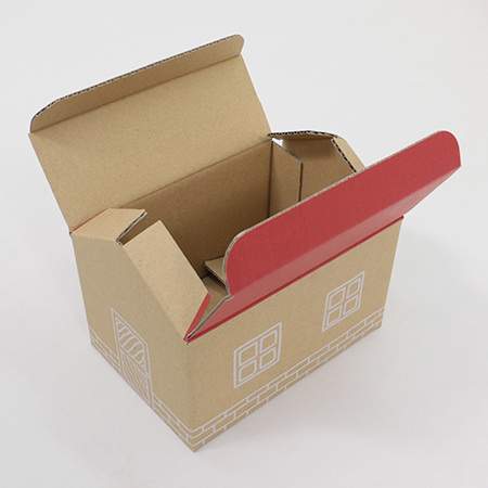 ハウス型オリジナルボックス（クリスマス仕様）｜格安価格のダンボール