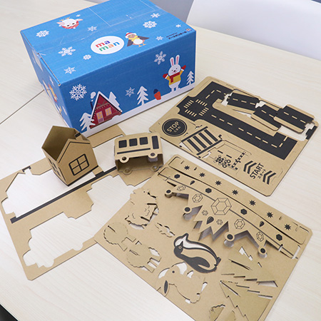 段ボールのはり絵作品 2点セット