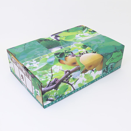 【ミラプリ】オリジナル印刷の梨の箱