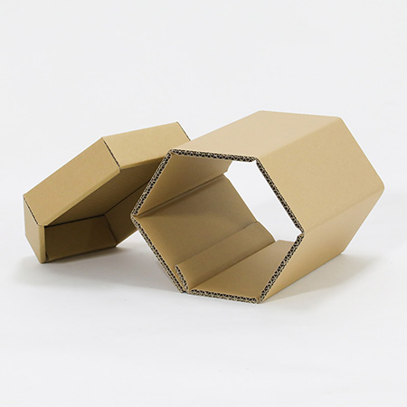 六角形のダンボール製スツール（子供用）｜格安価格のダンボール