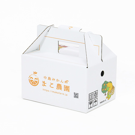 みかん3kg用持ち手付きオリジナルダンボール箱