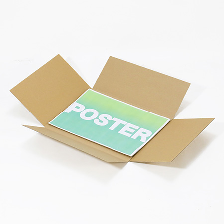 丸めずに発送！ポスター梱包用ダンボール｜ダンボール板2枚を十字に重ねるコスパ最強ポスター梱包資材