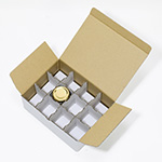 はちみつ発送用ダンボール箱(瓶12本梱包用)のオリジナル製作