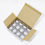 はちみつ発送用ダンボール箱(瓶12本梱包用)のオリジナル製作