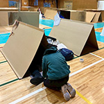 簡易ダンボールテントのオリジナル製作 3