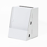 アンケート用紙スタンド付き回収ボックスのオリジナル製作｜店舗・展示会での卓上カタログスタンドとしても 3